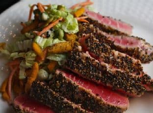 Ahi Tuna with Sweet and Spicy Asian Slaw image