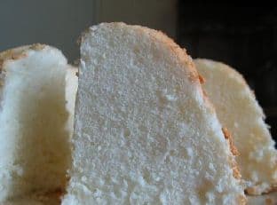 Angel Food Cake With Lemon Icing image