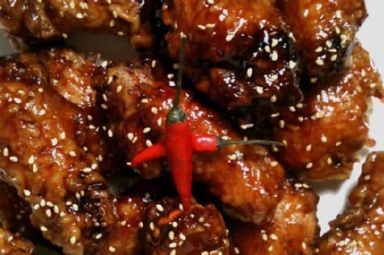 Korean Extra Crispy Fried Chicken w Sweet Spicy Glaze image