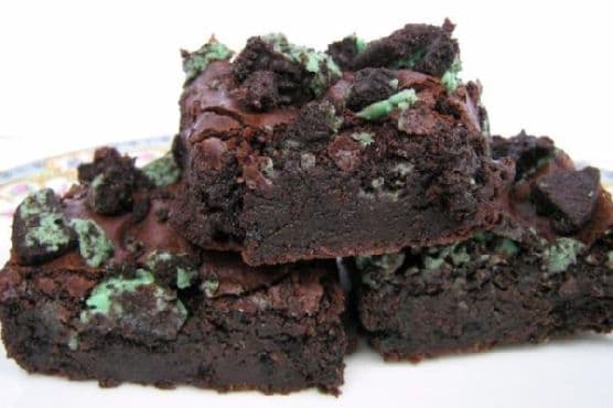 Mint Oreo Brownies image