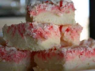 Peppermint White Chocolate Fudge image