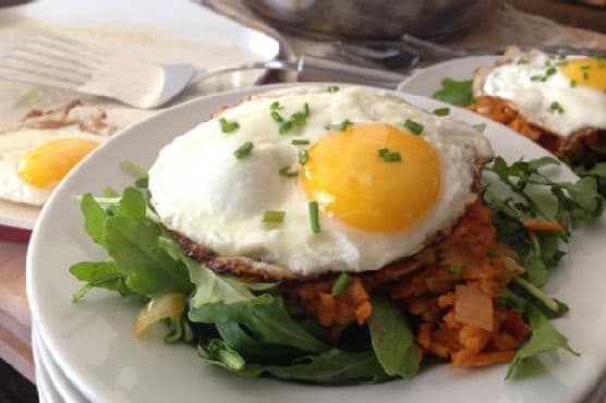 Sweet Potato Kimchi Hash Brunch - gluten free, dairy free, vegetarian image
